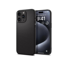 Spigen Liquid Air Apple iPhone 15 Pro ütésálló hátlap tok fekete (SP750356) (SP750356) tok és táska