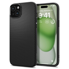 Spigen Liquid Air hátlaptok iPhone 15 Plus fekete tok és táska