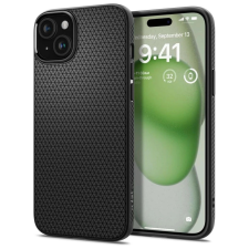 Spigen LIQUID AIR iPhone 15 Plus tok készülékhez matt fekete tok és táska