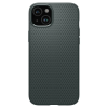 Spigen Liquid Air iPhone 15 sötétzöld tok