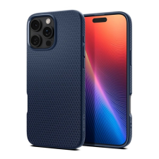 Spigen liquid air szilikon telefonvédő (ütésállóság, légpárnás sarok, rombusz) sötétkék acs08118 tok és táska