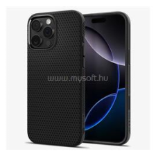 Spigen LIQUID AIR T szilikon telefonvédő (ütésállóság, légpárnás sarok, rombusz, MagSafe) FEKETE (ACS09116) tok és táska