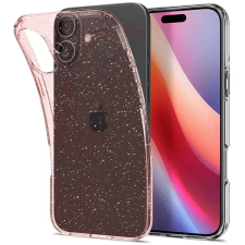 Spigen Liquid Crystal Glitter Rose Quartz iPhone 16 tok tok és táska