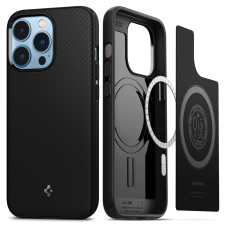 Spigen Mag Armor Magsafe Apple iPhone 13 Pro Szilikon Tok - Fekete tok és táska