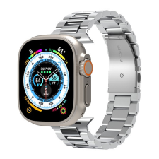  Spigen Metal Fit 316L Apple Watch 49mm/8/7 45mm fém szíj, tokkal, ezüst okosóra kellék