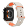 Spigen NANO POP pótszíj (egyedi méret, nagy, matt, szilikon) BÉZS Apple Watch Series 5 44mm, Watch Series 4 44mm, Watch Series 3 42mm