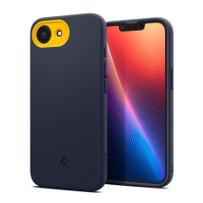 Spigen NANO POP szilikon telefonvédő (kameravédő, MagSafe) SÖTÉTKÉK Apple iPhone 16e tok és táska