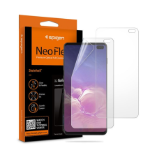  Spigen Neo Flex HD Samsung Galaxy S10+ hajlított kijelzővédő fólia, (2db előlapi) mobiltelefon kellék