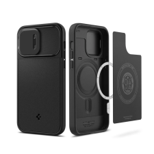 Spigen Optik Armor Apple iPhone 14 Pro Tok - Fekete (ACS04993) tok és táska