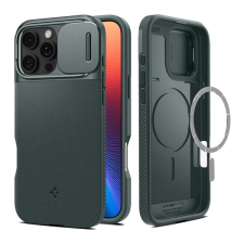 Spigen optik armor mag szilikon telefonvédő (kameravédő, magsafe) sötétzöld acs08150 tok és táska