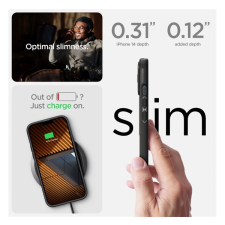 Spigen Optik Armor Samsung Galaxy S24 Ultra tok, fekete tok és táska