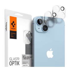 Spigen OPTIK kameravédő üveg 2db (9H) ÁTLÁTSZÓ Apple iPhone 14 Plus, iPhone 14 mobiltelefon kellék