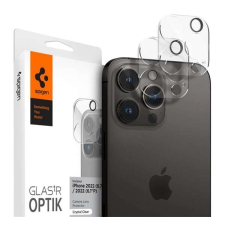 Spigen OPTIK kameravédő üveg 2db (lekerekített szél, karcálló, 9H) ÁTLÁTSZÓ Apple iPhone 14 Pro,... mobiltelefon kellék