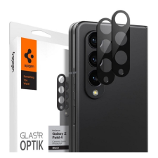 Spigen OPTIK kameravédő üveg 2db (lekerekített szél, karcálló, 9H) FEKETE Samsung Galaxy Z Fold4 5G (SM-F936) mobiltelefon kellék