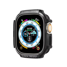 Spigen Rugged Armor Apple Watch Ultra Tok - Fekete (49mm) okosóra kellék
