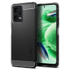 Spigen Rugged Armor karbon minta szilikon tok Xiaomi Redmi Note 12 5G / Poco X5 5G fekete