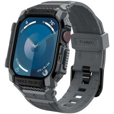 Spigen Rugged Armor Pro Dark Gray Apple Watch 10 46mm tok okosóra kellék