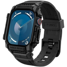 Spigen Rugged Armor Pro Matte Black Apple Watch 10 46mm tok okosóra kellék