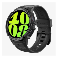 Spigen RUGGED ARMOR PRO pótszíj (egyedi méret. szilikon. ütésállóság + szilikon keret) FEKETE okosóra kellék