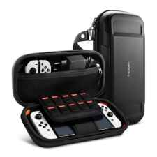 Spigen Rugged Armor Pro Pouch Nintendo Switch OLED tok, fekete tok és táska