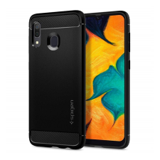 Spigen Rugged Armor Samsung A305 Galaxy A30 tok, Matte Black, fekete tok és táska