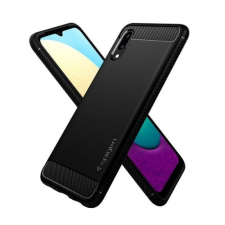 Spigen Rugged Armor Samsung Galaxy A02 Matte Black tok, fekete (ACS02739) tok és táska