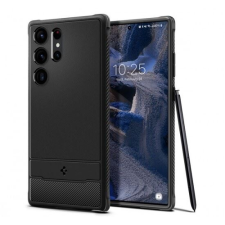 Spigen Rugged Armor Samsung Galaxy S23 Ultra tok matt fekete (ACS05613) (ACS05613) mobiltelefon kellék