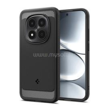 Spigen RUGGED ARMOR szilikon telefonvédő (ütésállóság, légpárnás sarok, karbon minta) FEKETE (ACS10460) tok és táska