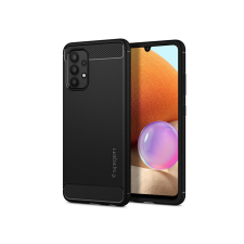 Spigen Samsung A725F Galaxy A72 4G/A726B Galaxy A72 5G ütésálló hátlap - Spigen Rugged Armor - fekete tok és táska