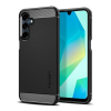 Spigen Samsung Galaxy A16 4G / A16 5G SM-A165F / A166B, Szilikon tok, Spigen Rugged Armor, karbon minta, fekete
