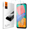 Spigen Samsung Galaxy M13 4G SM-M135F, Kijelzővédő fólia, (az íves részre NEM hajlik rá!), Tempered Glass (edzett üveg), Spigen Glastr Slim, Clear, 2 db / csomag