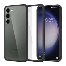 Spigen Samsung Galaxy S23 Plus (SM-S916), Spigen Ultra Hybrid mobiltok, Átlátszó, Fekete tok és táska