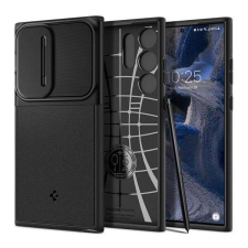 Spigen Samsung Galaxy S23 Ultra (SM-S918), Spigen Optik Armor mobiltok, Fekete tok és táska
