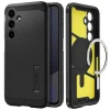 Spigen Samsung Galaxy S24 FE SM-S721B, Szilikon tok + műanyag hátlap, Magsafe töltővel kompatibilis, kitámasztóval, Spigen Tough Armor Mag, fekete