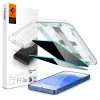 Spigen Samsung Galaxy S24 / S25 SM-S921 / S931, Kijelzővédő fólia, ütésálló fólia (az íves részre is!), Tempered Glass (edzett üveg), Spigen Ez Fit HD Privacy, Clear, 2 db / csomag