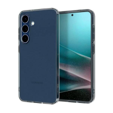 Spigen Samsung Galaxy S25 Plus, SPIGEN LIQUID CRYSTAL szilikon mobiltok, Erősített, Áttetsző, Sötétszürke tok és táska