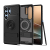 Spigen Samsung Galaxy S25 Ultra (SM-S938)  slim armor mag szilikon védő (műanyag hátlap, ütésálló, magsafe) fekete