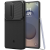 Spigen Samsung Galaxy S25 Ultra SM-S938, Szilikon tok, közepesen ütésálló, kamera védelem, Spigen Optik Armor, fekete (RS166126)