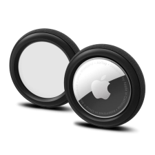 Spigen Silicone Fit Apple AirTag tok, fekete (2db) tok és táska