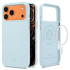 Spigen Silicone Fit Magfit Apple iPhone 17 Pro tok, MagSafe, Mute Blue, kék tok és táska