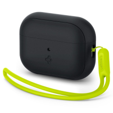 Spigen SILICONE FIT STRAP Apple AIRPODS PRO 1 / 2 fekete / ZÖLD tok fülhallgató, fejhallgató tok