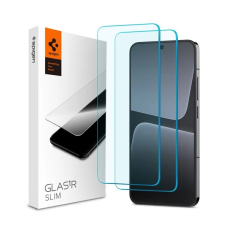 Spigen SLIM képernyővédő üveg 2db (2.5D, extra karcálló, tokbarát, ultravékony, 0.2mm, 9H) ÁTLÁTSZÓ Xiaomi 13 mobiltelefon kellék