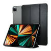 Spigen SMART FOLD tok álló, bőr hatású (aktív FLIP, oldalra nyíló, TRIFOLD, asztali tartó) FEKETE Apple IPAD Air 13 (2024)
