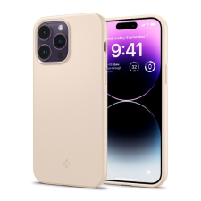 Spigen Thin Fit Apple iPhone 14 Pro Max tok, Sand Beige, bézs tok és táska