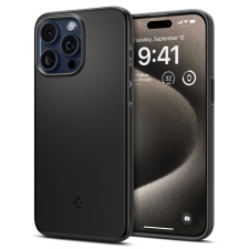 Spigen Thin Fit hátlaptok iPhone 15 Pro Max fekete mobiltelefon kellék