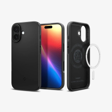 Spigen Thin Fit MagFit MagSafe kompatibilis tok Apple iPhone 17 fekete tok és táska