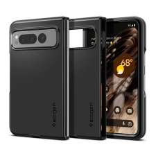 Spigen THIN FIT műanyag telefonvédő (matt, ultravékony, kamera védelem) FEKETE Google Pixel Fold tok és táska