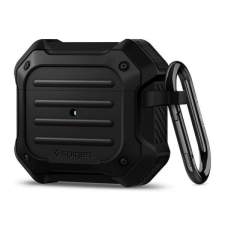 Spigen Tough Armor Apple Airpods (3. gen) tok, Fekete fülhallgató, fejhallgató tok