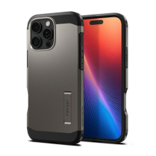 Spigen Tough Armor MagFit Apple iPhone 16 Pro tok, Gunmetal MagSafe, fekete tok és táska