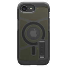 Spigen Tough Armor MagFit Apple iPhone 16e MagSafe tok, Frost Black, fekete tok és táska